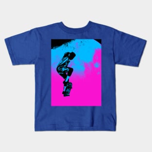 Moon Jumping - Skateboarder Kids T-Shirt